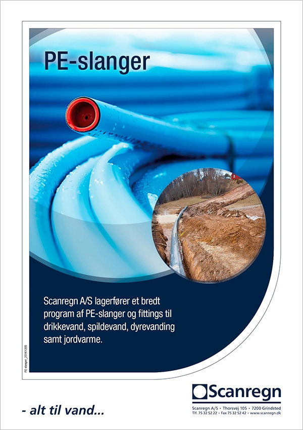 PE slanger og fittings - Produktblad fra Scanregn A/S