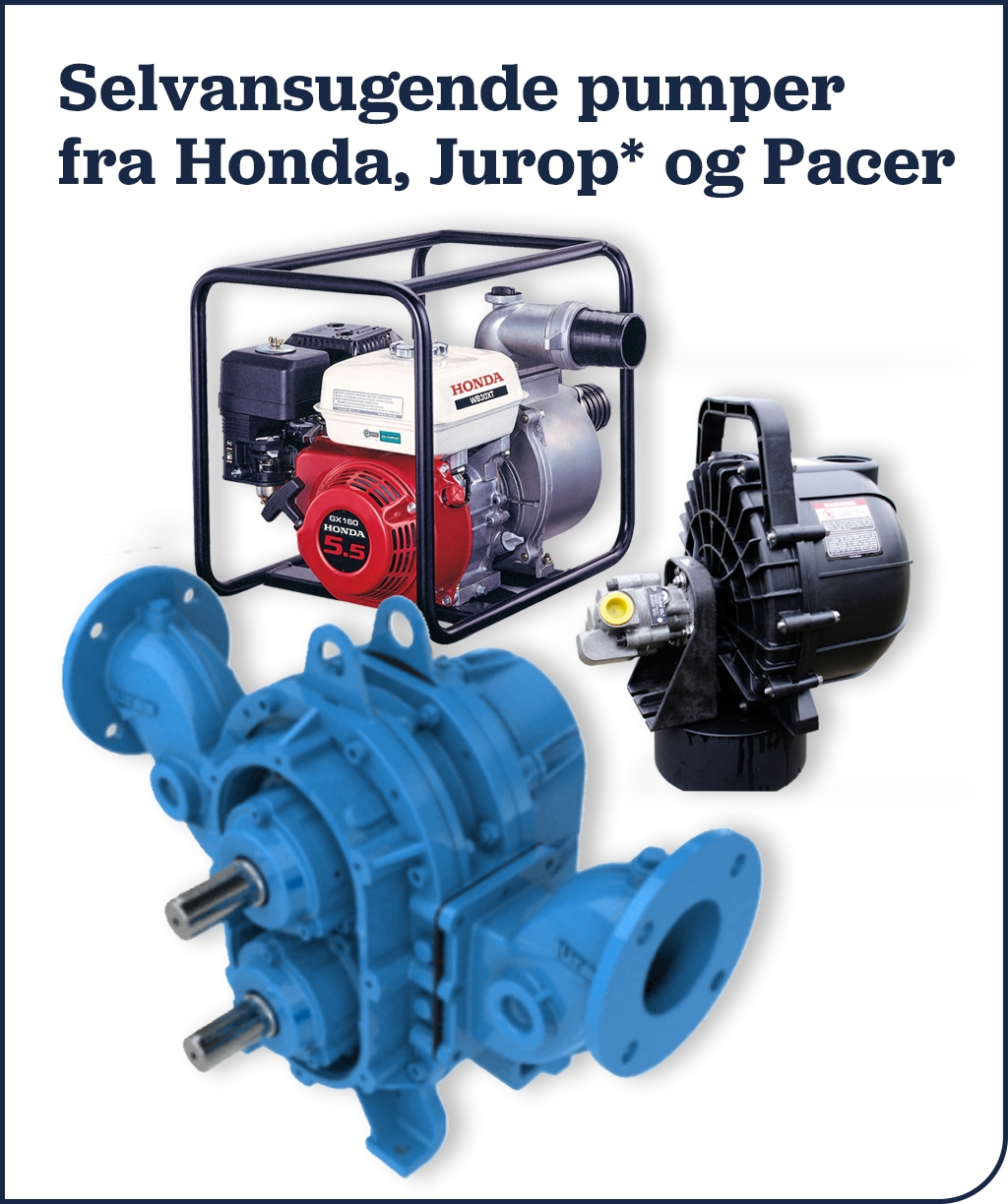 Selvansugende pumper fra Honda, Jurop* og Pacer