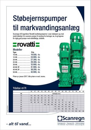 Rovatti støbejernspumpe - Produktblad fra Scanregn A/S